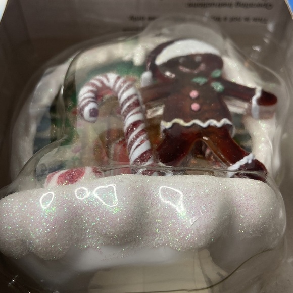 Christmas Holiday Night Light Veilleuse Gingerbread Man With Candy Cane Vintage - Picture 10 of 10